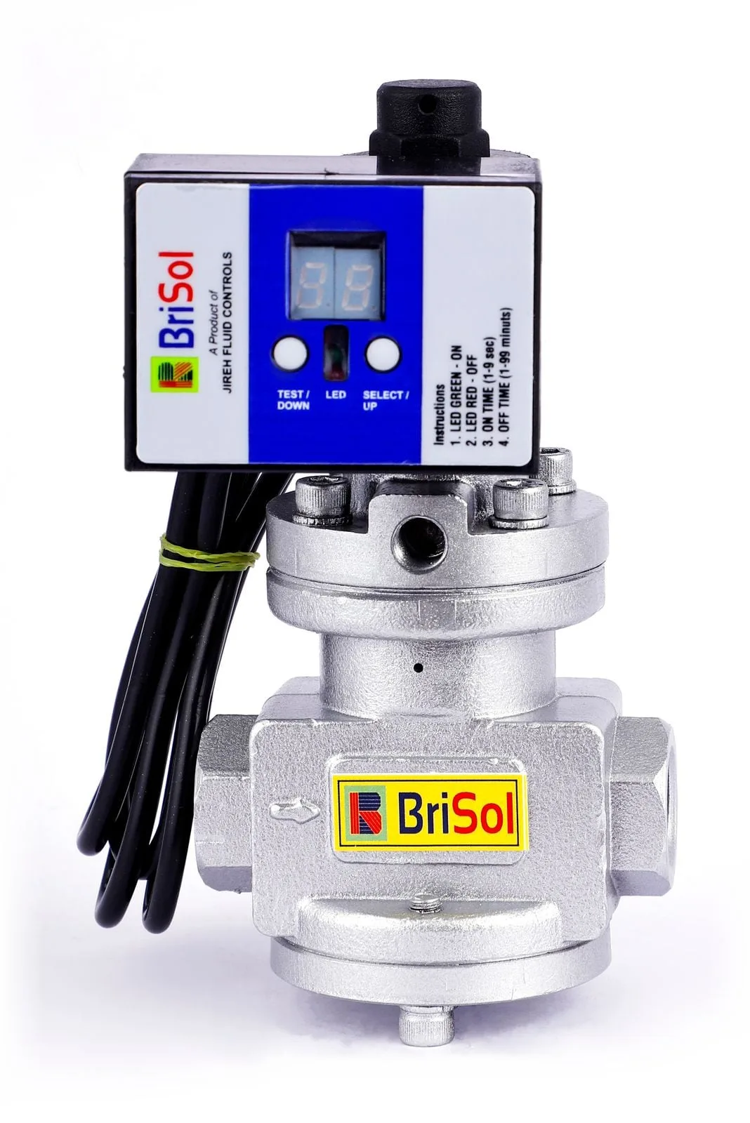 BR-AD-HD-12 high discharge auto-drain valve with blue timer