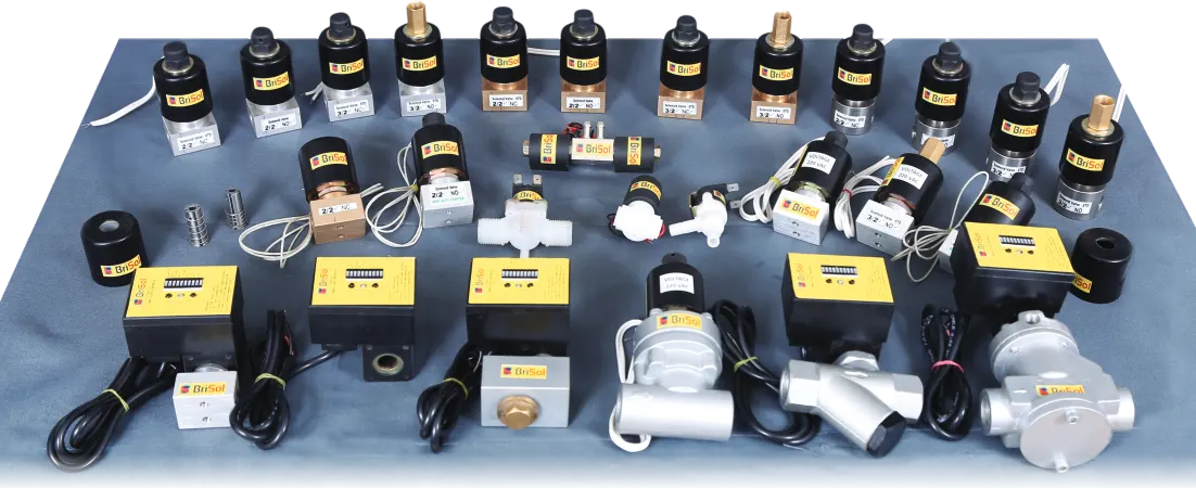 The BRISOL range: solenoid valves, auto-drain valves and timer controllers